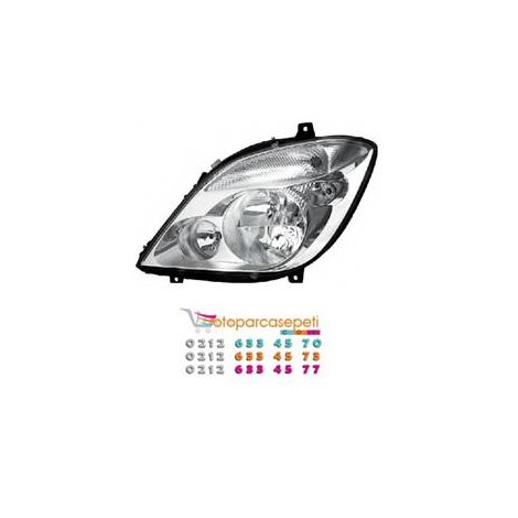 SPRİNTER FAR SOL ELEKTRİKLİ-MOTORLU-SİSSİZ 2006-2014 HELLA MARKA ORJİNAL ALMAN 9068200261