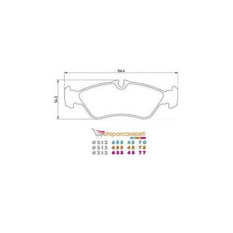 SPRİNTER ARKA BALATA 2D0698451 1995-2006 DELPHİ MARKA