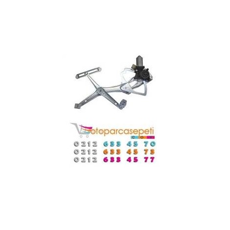 W124 ÖN KAPI CAM KRİKOSU MOTORLU SAĞ 1247200446X 1990-1996