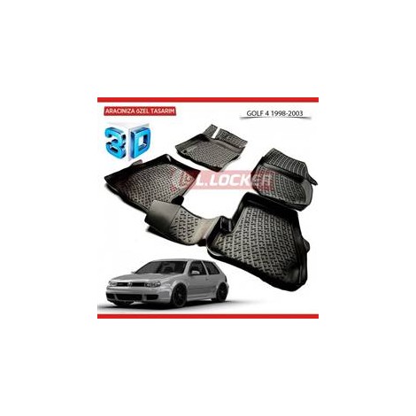 Volkswagen Golf 4 1997-2003 3D Havuzlu Paspas