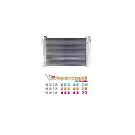 CORSA D KLİMA RADYATÖRÜ 18550119-55700406 1.0-1.2--1.4   2006-2014 560X350X15MM