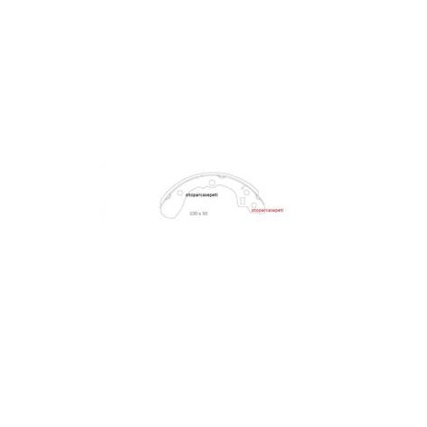 KIA RIO ARKA FREN BALATASI -SA134- 2002-2005 1.3-1.5 MOTOR