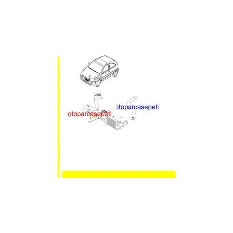 OPEL MERİVA TURBO HORTUMU METALLİ HORTUM 2004-2009   1.3 DİZELLERİN