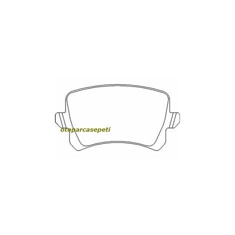 Volkswagen Tiguan Arka Fren Balatası 2007-2009tsfi