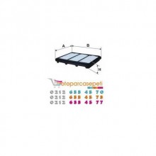 CHEVROLET SPARK  HAVA FİLTRESİ 96591485  800-1000 MOTOR 2005-2008