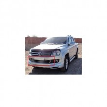 Volkswagen Amarok 2010 Sonrası Krom Ön Tampon Çıtası 4x4 (2 PARÇA)