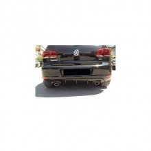 Vokswagen Golf 6 2009 Sonrası Arka Tampon Difüzörü Parlak Siyah