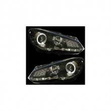 Golf VI Ledli Ön Far Siyah DRL Sinyali Ledli