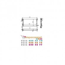 FİORİNO RADYATÖR KLİMALI 1330V0-51790709 1.3 D MOTOR 2007-2014 BEHR MARKA