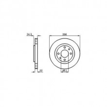 Peugeot-206-2.0 HDI Fren Diski Ön - Hava Soğutmalı